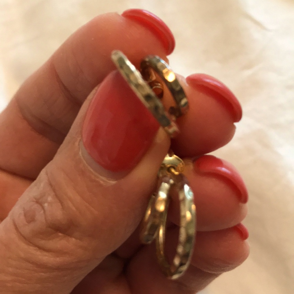 Gold hoop earrings